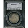 Image 1 : 1876 50C MS63 PCGS. Light cobalt-blue and gray ton 1876 50C MS63 PCGS.