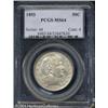Image 1 : 1893 50C MS64 PCGS. Lustrous surfaces are lightly 1893 50C MS64 PCGS.