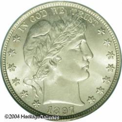 1897 50C MS66 PCGS. Despite its commonness in circ 1897 50C MS66 PCGS.