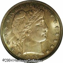 1906-D 50C MS66 PCGS. The premier Barber Half Doll 1906-D 50C MS66 PCGS.