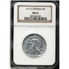 Image 1 : 1917-D 50C Obverse MS61 NGC. Silver-gray surfaces 1917-D 50C Obverse MS61 NGC.