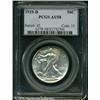 Image 3 : 1919-D 50C AU58 PCGS. An untoned rare date Walker 1919-D 50C AU58 PCGS.