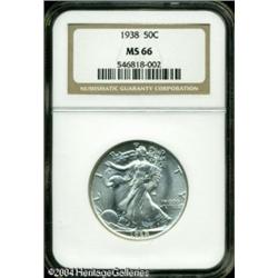 1938 50C MS66 NGC. Bright and untoned on both side 1938 50C MS66 NGC.