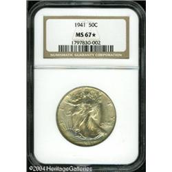 1941 50C MS67 S NGC. A lustrous and sharply struc 1941 50C MS67 S NGC.