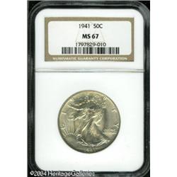1941 50C MS67 NGC. A couple touches of olive color 1941 50C MS67 NGC.
