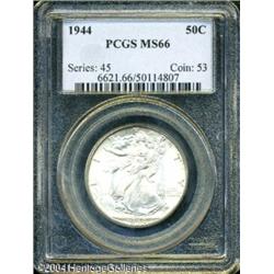 1944 50C MS66 PCGS. A brilliant and frosty Gem wit 1944 50C MS66 PCGS.
