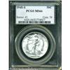Image 1 : 1945-S 50C MS66 PCGS. A stone-white and lustrous p 1945-S 50C MS66 PCGS.