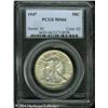 Image 1 : 1947 50C MS66 PCGS. Lustrous surfaces are overlain 1947 50C MS66 PCGS.