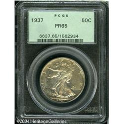 1937 50C PR65 PCGS. Rich golden-brown and lilac pa 1937 50C PR65 PCGS.