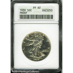 1939 50C PR62 ANACS. Fully struck and untoned, wit 1939 50C PR62 ANACS.