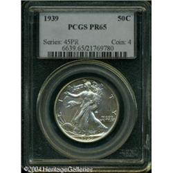 1939 50C PR65 PCGS. Fully struck with a complete t 1939 50C PR65 PCGS.