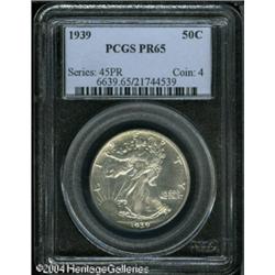 1939 50C PR65 PCGS. Exquisitely struck, with brigh 1939 50C PR65 PCGS.