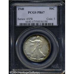 1940 50C PR67 PCGS. Rose-red and apple-green color 1940 50C PR67 PCGS.