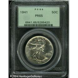 1941 50C PR65 PCGS. Whispers of speckled olive col 1941 50C PR65 PCGS.