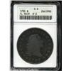 1795 S$1 Flowing Hair, Two Leaves Good 6 ANACS. B- 1795 S$1 Flowing Hair, Two Leaves Good 6 ANACS.