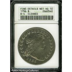 1796 S$1 Small Date, Large Letters--Cleaned--ANACS. 1796 S$1 Small Date, Large Letters--Cleaned--ANA