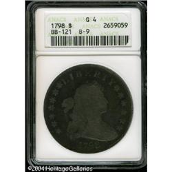 1798 S$1 Large Eagle Good 4 ANACS. B-9, BB-121. Th 1798 S$1 Large Eagle Good 4 ANACS.