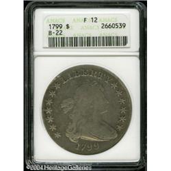 1799 S$1 Fine 12 ANACS. B-22, BB-168, R.5. A much 1799 S$1 Fine 12 ANACS.