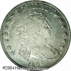 1799 S$1 --Cleaned--ANACS. AU Details, Net XF40. B- 1799 S$1 --Cleaned--ANACS. AU Details, Net XF40.