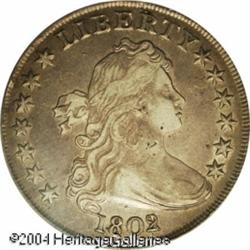 1802/1 S$1 Narrow Date XF45 PCGS. B-4, BB-232, R.2 1802/1 S$1 Narrow Date XF45 PCGS.