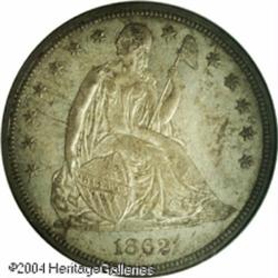 1862 S$1 MS64 NGC. Only 11,540 business strikes we 1862 S$1 MS64 NGC.