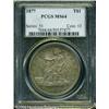 Image 3 : 1877 T$1 MS64 PCGS. Satiny and wholly original, be 1877 T$1 MS64 PCGS.