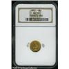 Image 1 : 1855 G$1 AU58 NGC. An original golden-brown type c 1855 G$1 AU58 NGC.