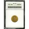 Image 1 : 1907 $2 1/2 MS62 ANACS. Well struck and carefully 1907 $2 1/2 MS62 ANACS.