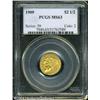 Image 1 : 1909 $2 1/2 MS63 PCGS. Boldly struck with smooth, 1909 $2 1/2 MS63 PCGS.