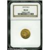 Image 1 : 1913 $2 1/2 MS62 NGC. Bright yellow-gold surfaces 1913 $2 1/2 MS62 NGC.
