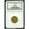 Image 3 : 1854 $3 MS62 NGC. Satiny and reasonably sharp, wit 1854 $3 MS62 NGC.