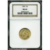 Image 3 : 1854 $3 MS64 NGC. A remarkably large number of thr 1854 $3 MS64 NGC.