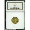 Image 3 : 1856 $3 MS62 NGC. The third P-mint issue in the Th 1856 $3 MS62 NGC.