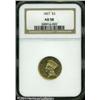 Image 3 : 1867 $3 AU58 NGC. Fewer than 250 1867 Three Dollar 1867 $3 AU58 NGC.