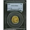 Image 3 : 1878 $3 MS62 PCGS. This pretty yellow-gold specime 1878 $3 MS62 PCGS.