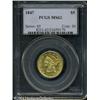 Image 3 : 1847 $5 MS62 PCGS. While the 1847 Half Eagle is co 1847 $5 MS62 PCGS.