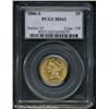 Image 1 : 1880-S $5 MS62 PCGS. An original and sharply struc 1880-S $5 MS62 PCGS.