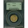 Image 1 : 1892 $5 MS63 PCGS. Generally well struck, with two 1892 $5 MS63 PCGS.