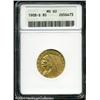 Image 1 : 1908-S $5 MS60 ANACS. Attractive due to its paucit 1908-S $5 MS60 ANACS.
