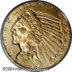 1909-D $5 MS64 PCGS. With the largest mintage in t 1909-D $5 MS64 PCGS.