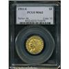 1911-S $5 MS62 PCGS. Bright apricot-gold patina, a 1911-S $5 MS62 PCGS.