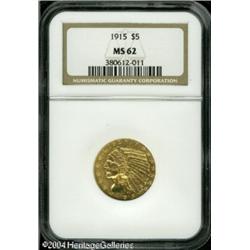 1915 $5 MS62 NGC. The typically struck surfaces ar 1915 $5 MS62 NGC.