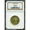 Image 1 : 1847-O $10 AU55 NGC. A sharply struck and bright r 1847-O $10 AU55 NGC.