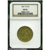 Image 1 : 1851-O $10 AU55 NGC. Crisply struck except for the 1851-O $10 AU55 NGC.