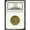 Image 3 : 1851-O $10 AU58 NGC. This coin displays an average 1851-O $10 AU58 NGC.