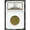 1859 $10 AU55 NGC. Pumpkin-gold patination shows t 1859 $10 AU55 NGC.