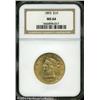 Image 1 : 1893 $10 MS64 NGC. A sharply struck and nicely pre 1893 $10 MS64 NGC.