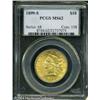 1899-S $10 MS62 PCGS. Bright yellow-gold patina an 1899-S $10 MS62 PCGS.