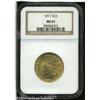 1911 $10 MS62 NGC. Well struck, with bright yellow 1911 $10 MS62 NGC.