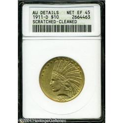 1911-D $10 --Scratched, Cleaned--ANACS. AU Details, N 1911-D $10 --Scratched, Cleaned--ANACS. AU Det